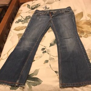 Distressed bootcut jeans from Mossimo Supply co.